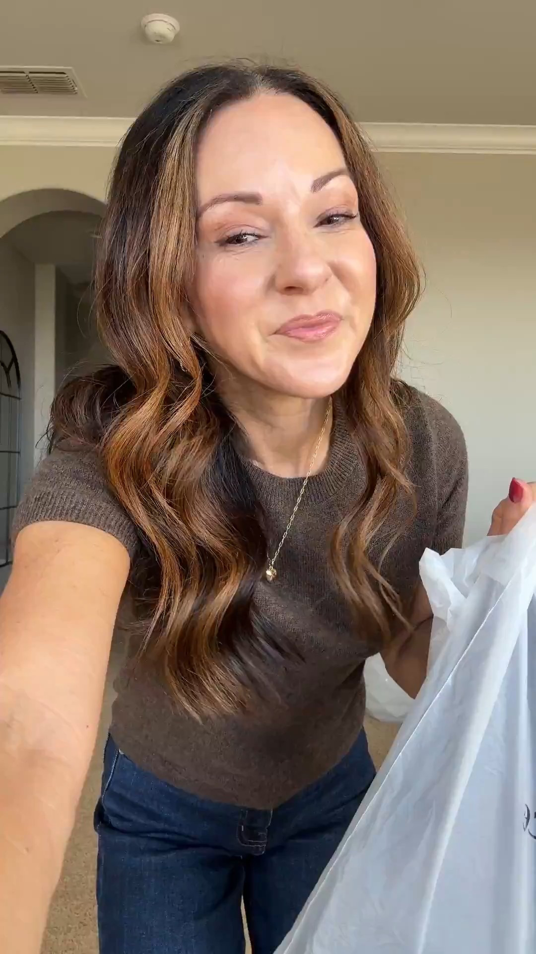 Outfits perfect for every day and the office with my favorite sweat sweaters from Quince. These are Mongolian cashmere sweaters that feel absolutely incredible and they’re perfect for all seasons! I’m wearing size extra small in the sweaters. The Bella wide leg stretch jeans come in for length options. I am wearing the size 25 in the 28 inch in the color midnight blue. 
 
For reference I’m 5’1” 109 LBS.  
@Quince 
#quincepartner

#LTKSeasonal #LTKPetite #LTKootd