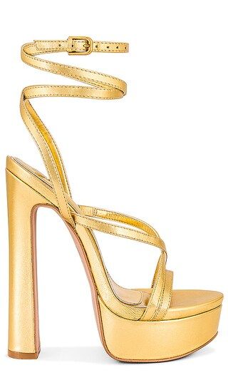 x REVOLVE Jenny Sandal in Golden | Revolve Clothing (Global)