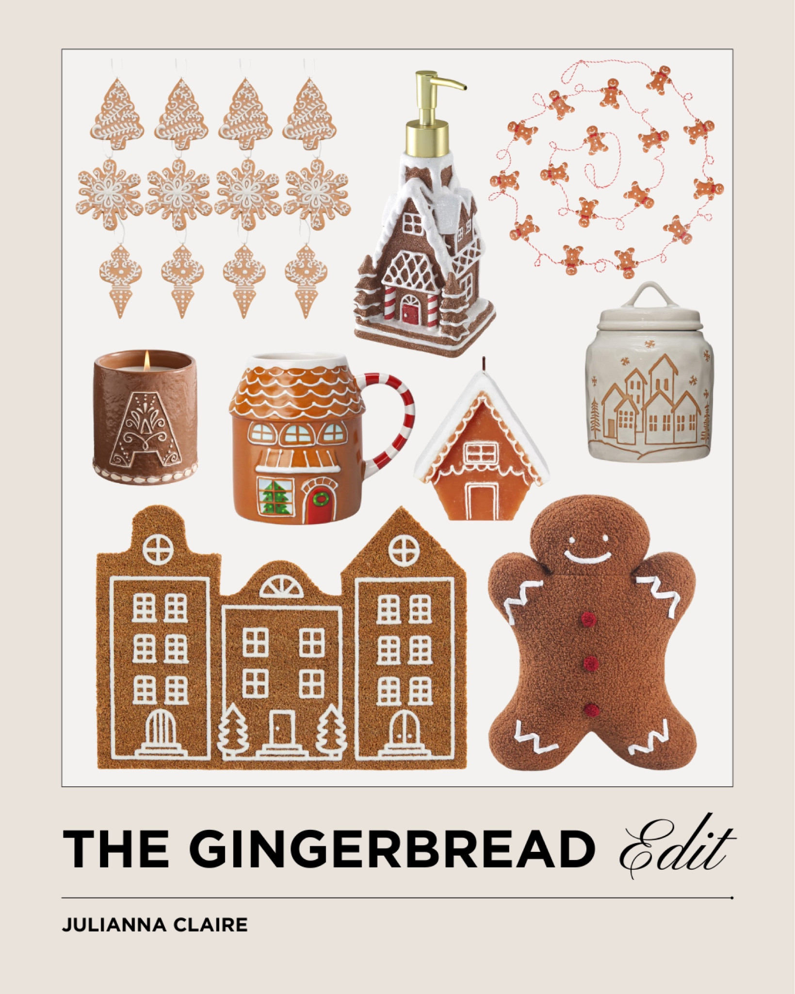 Gingerbread home decor favorites for the holidays ❄️

#LTKHoliday #LTKSeasonal #LTKHome