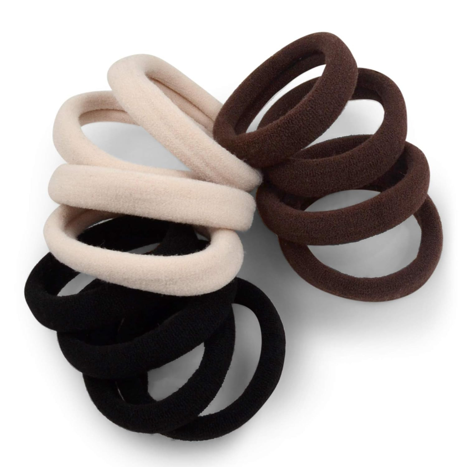 Cyndibands Seamless Hair Ties - Neutral Colors - Gentle Hair Ties No Damage, Standard Size 1.5 In... | Amazon (US)
