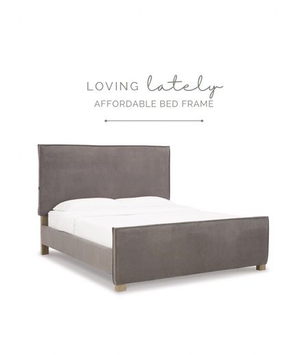 Another affordable bed frame for you! This one is dark gray and has USB charging ports on each side. Such a fun and useful feature!

#LTKFind #LTKstyletip #LTKhome