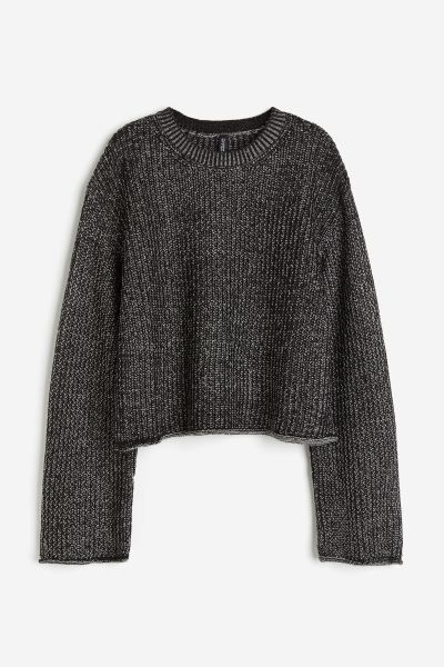 Sweater - Black melange - Ladies | H&M US | H&M (US + CA)
