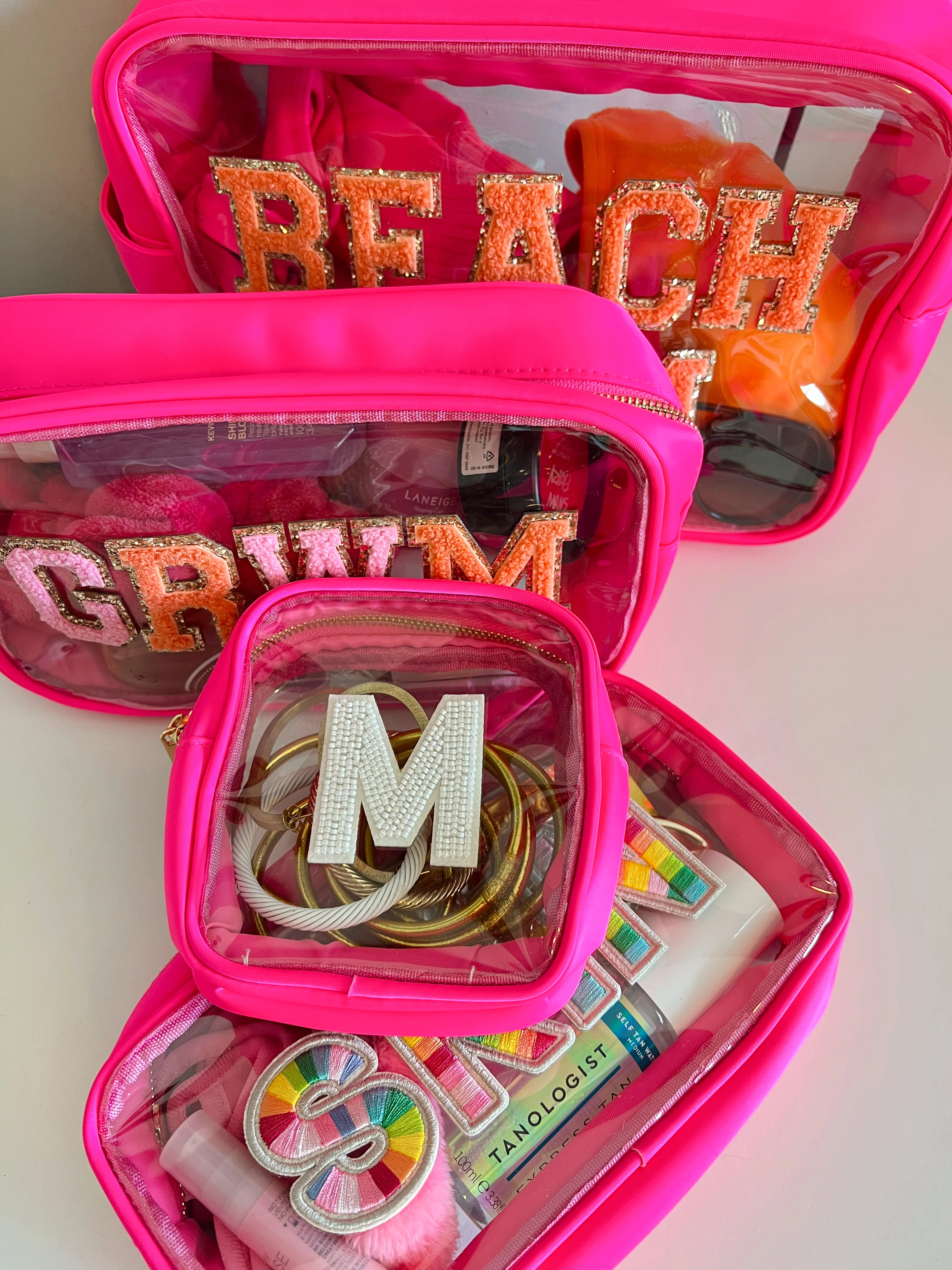 Clear Makeup Bag Collection | KenzKustomz