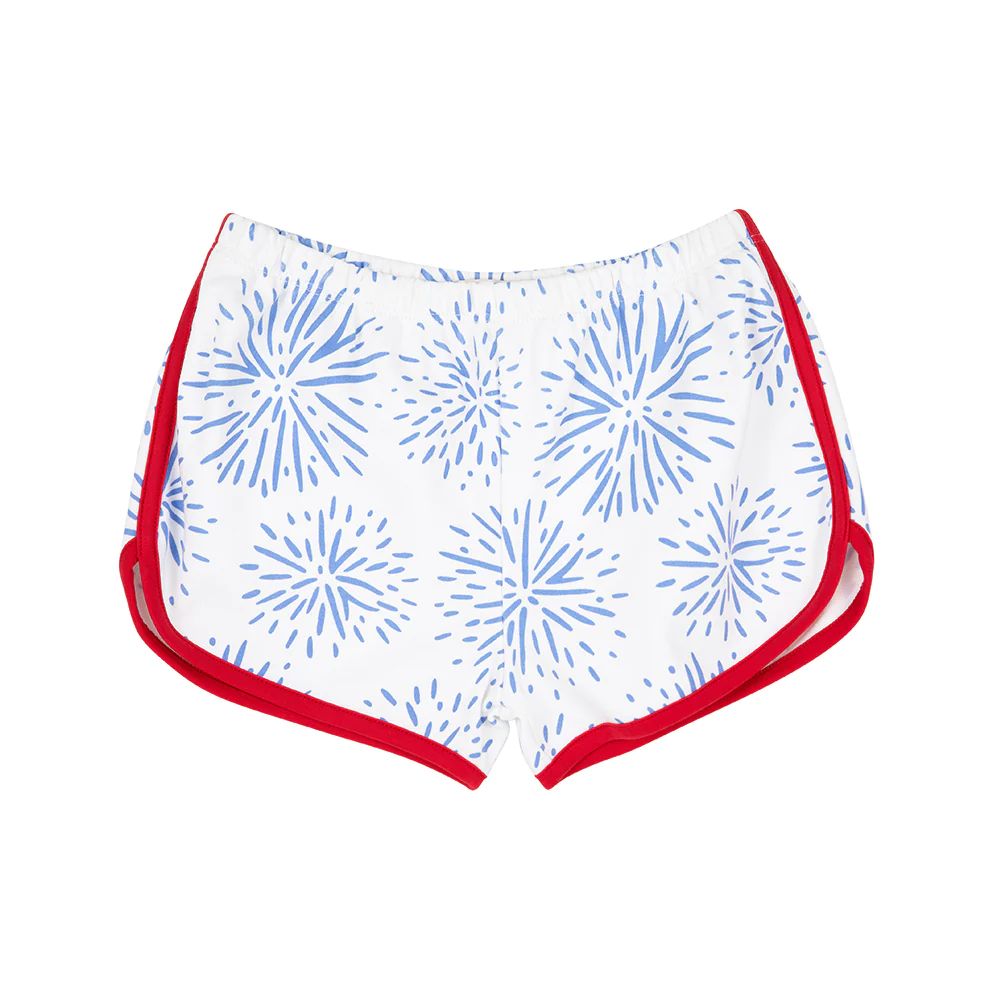 Cheryl Shorts - Boom Sizzle Pop with Richmond Red | The Beaufort Bonnet Company