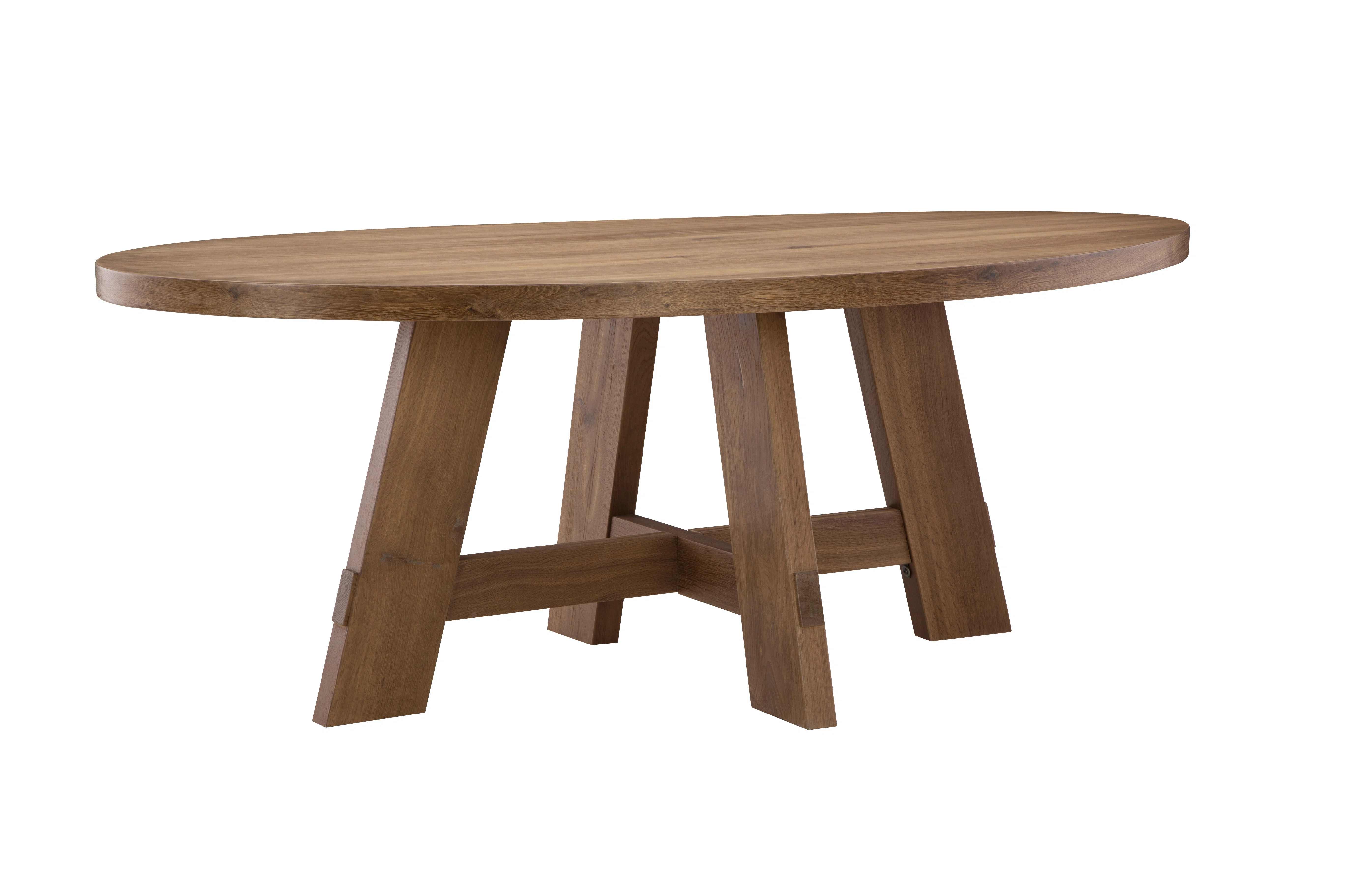 Oval Wood Natural Oak Dining Table | Wayfair North America