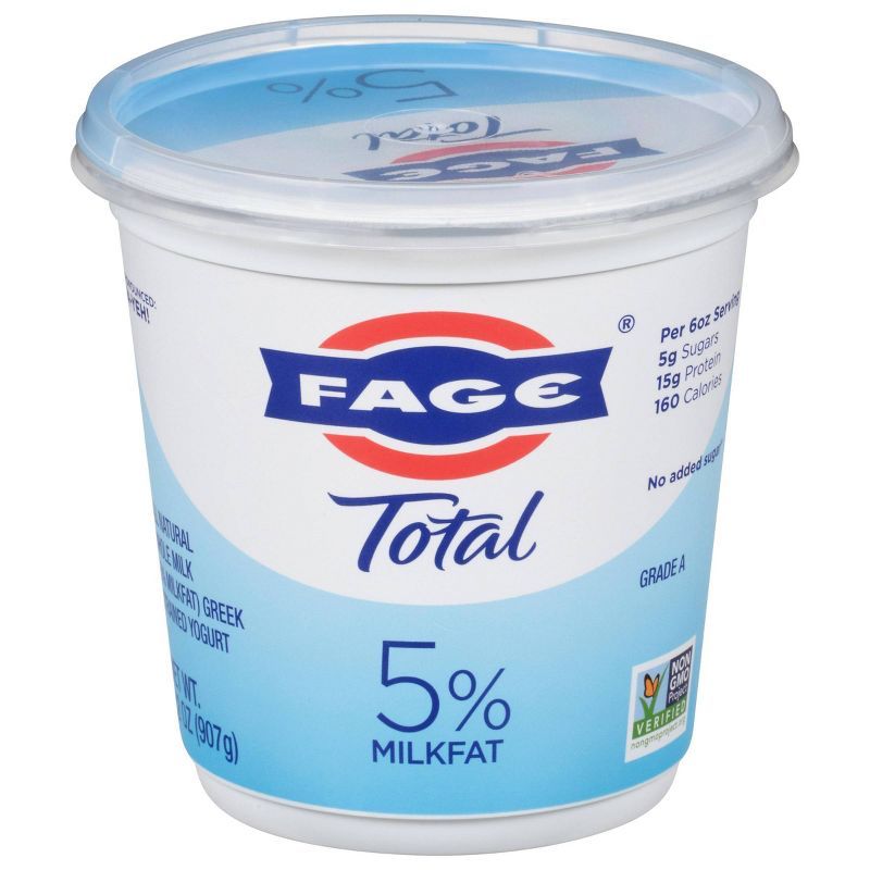 FAGE Total 5% Milkfat Plain Greek Yogurt - 32oz | Target
