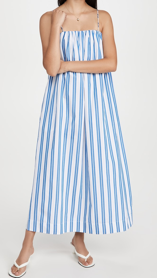 Stripe Cotton Strap Dress | Shopbop