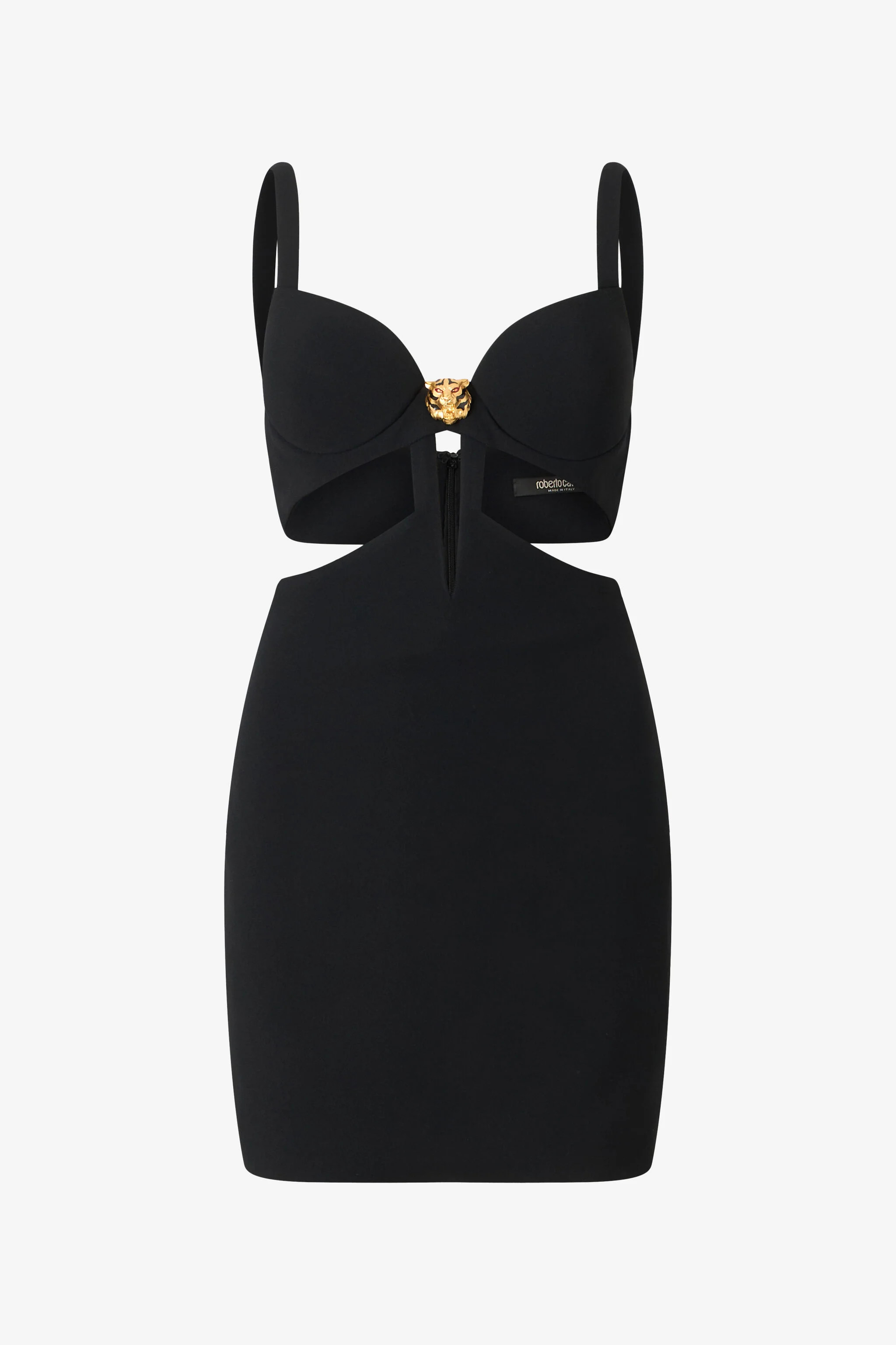 Mini Dress With Cutout And Tiger | Roberto Cavalli