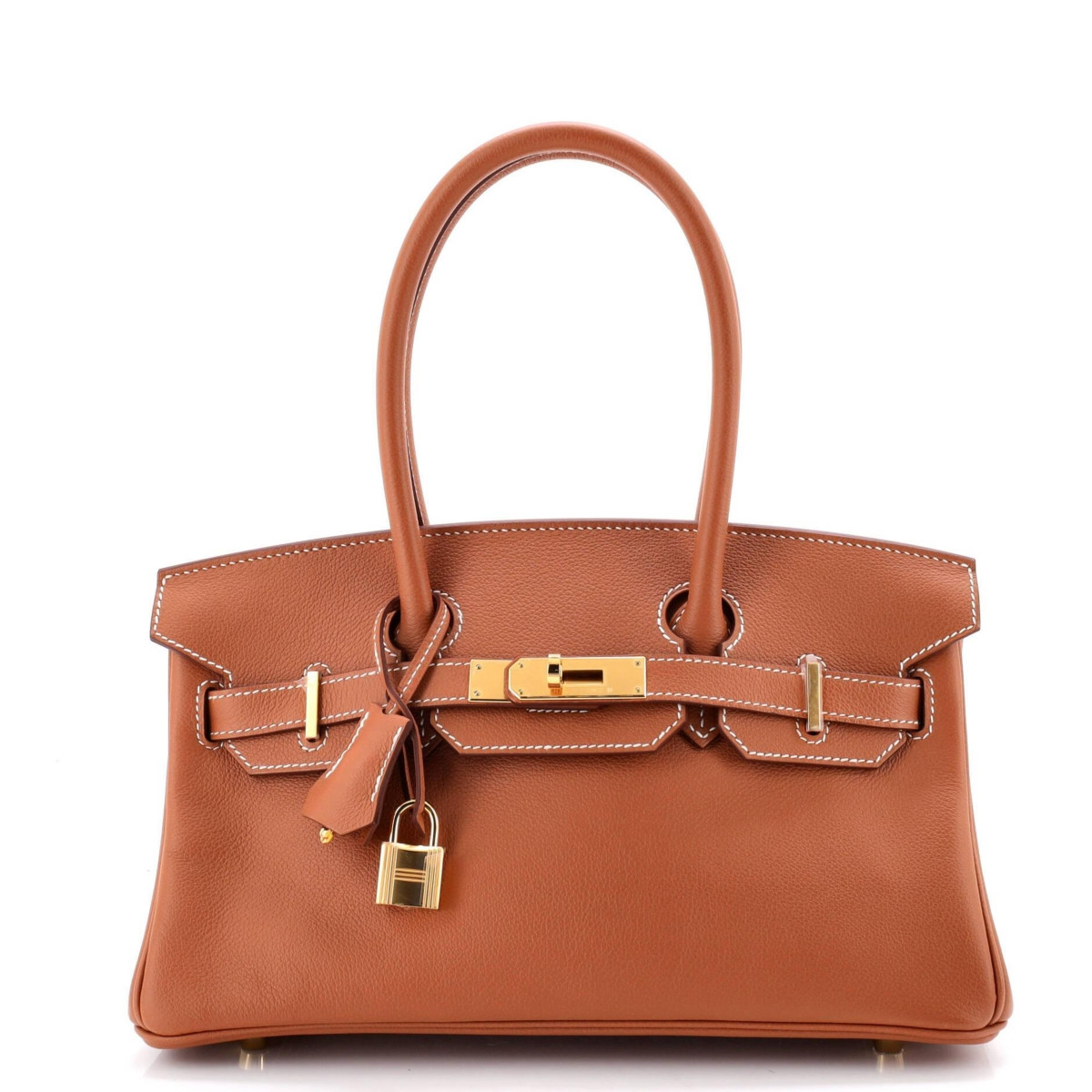 Pre-Owned HERMES 29 Shoulder Light Birkin Bag Evercolor - Brown | Macy's