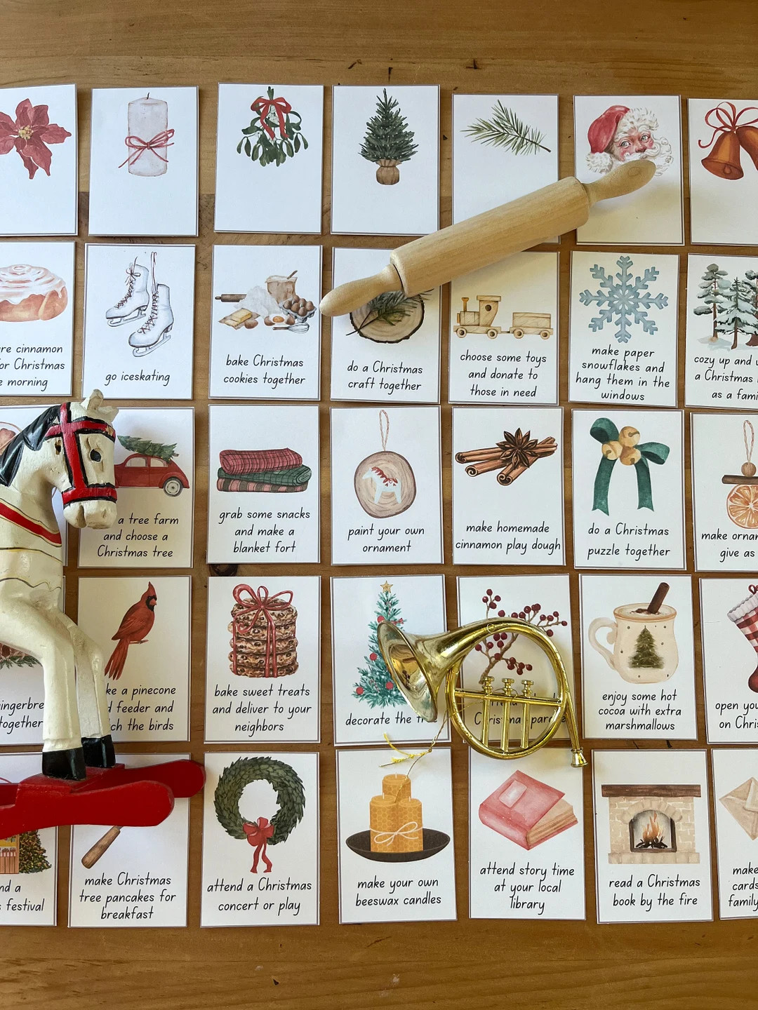 Colorful Printable Christmas Advent Calendar Activity Cards Holiday Fun Christmas Countdown Activ... | Etsy (US)