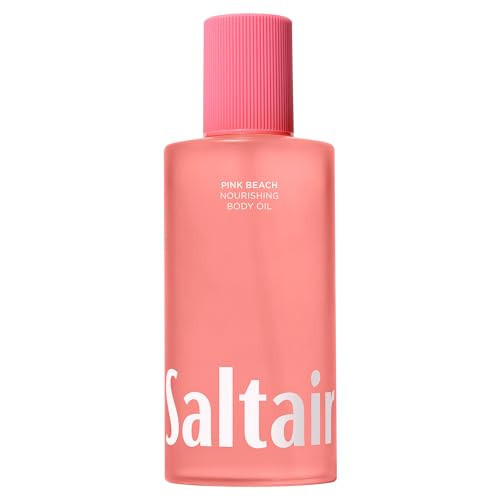 Saltair Body Oil. Jumbo Size Pink Beach After Shower and Bath Oil for Women and Men. Botanical, Non-Greasy, and Well-Absorbing Moisturizer for Hydrating Dry Skin – 10oz Bottle | Amazon (US)