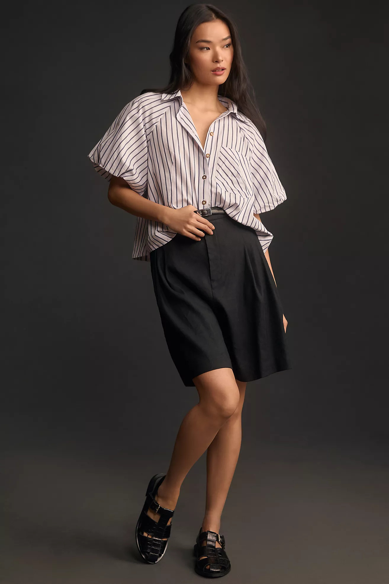 The Zooey Bubble-Sleeve Blouse by Maeve | Anthropologie (US)