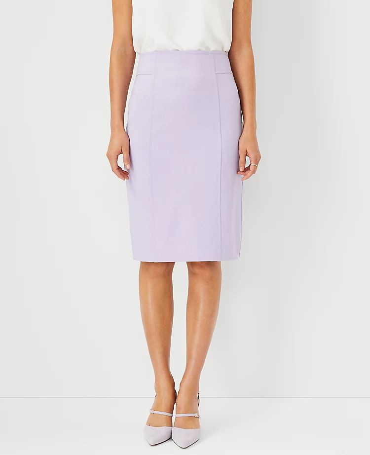 The Seamed High Waist Pencil Skirt in Bi-Stretch | Ann Taylor | Ann Taylor (US)