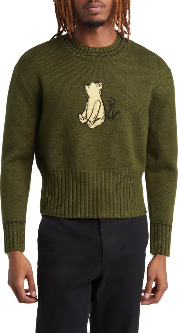 x Disney Winnie the Pooh Intarsia Merino Wool Sweater | Nordstrom
