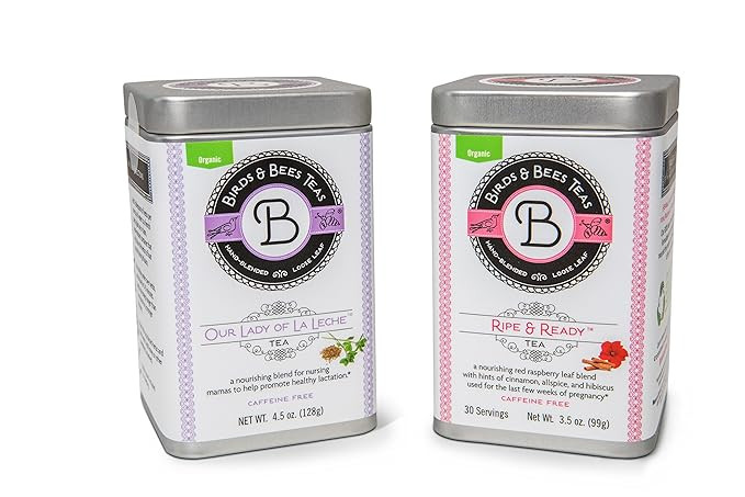 Birds & Bees Teas - Pregnancy Gifts Bundle - Ripe & Ready Tin and Our Lady of La Leche Tin - Orga... | Amazon (US)