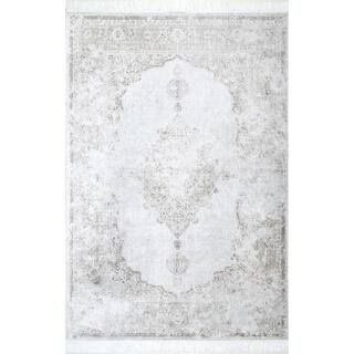 Cantrell Vintage Medallion Ivory 10 ft. x 14 ft. Area Rug | The Home Depot