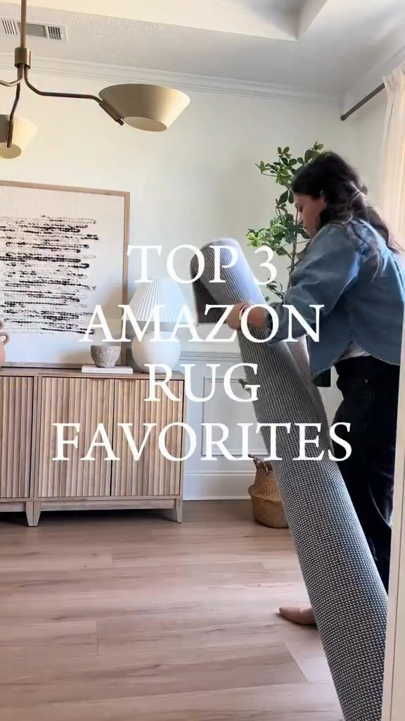 Follow + Comment “RUG” for the links to my FAVORITE durable- easy to clean & neutral rugs on Amazon!😍🥰 the cutest rugs for any space in your home! 🤎 Amazon rugs for the WIN!