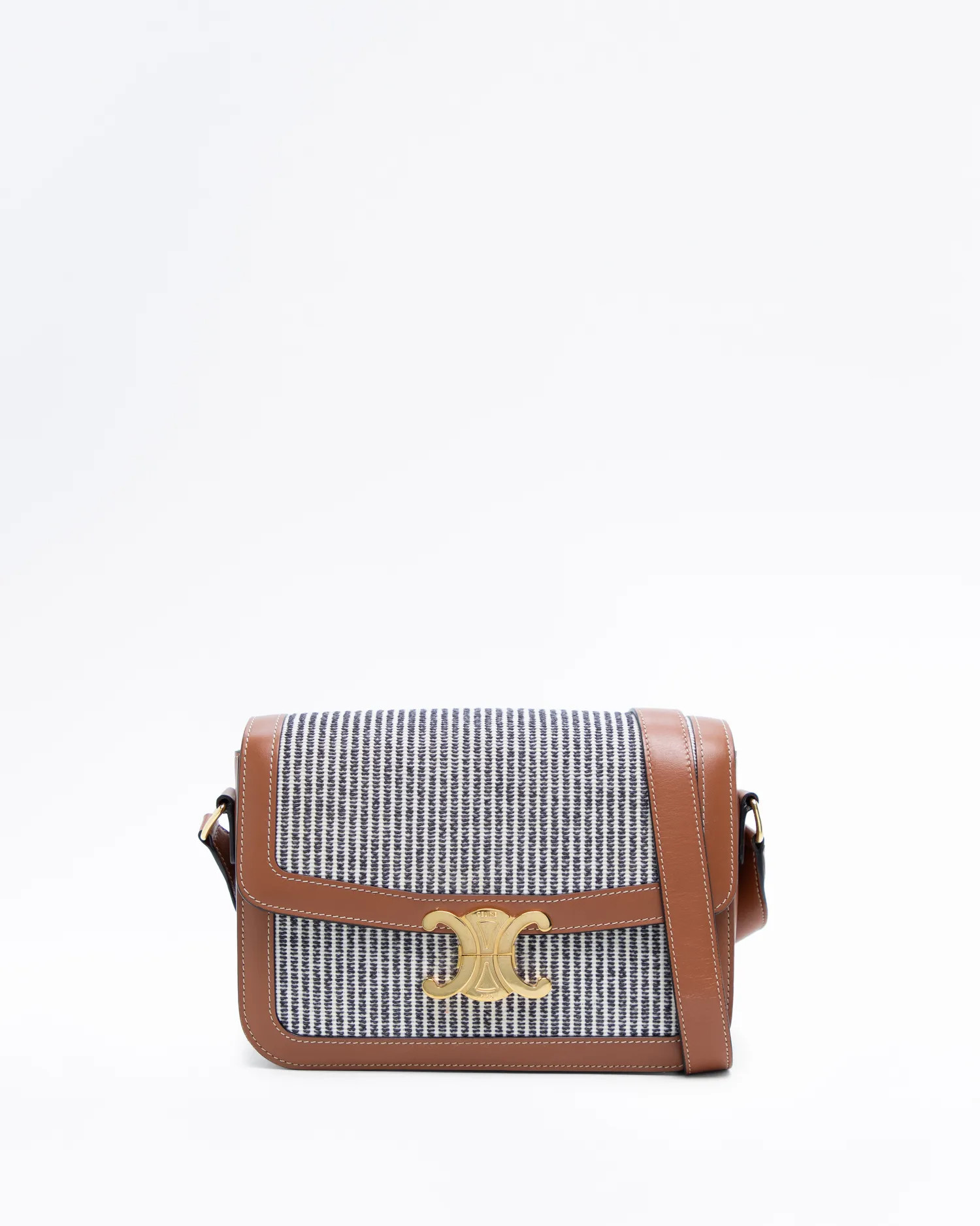 Striped Classique Triomphe Bag | Vivrelle