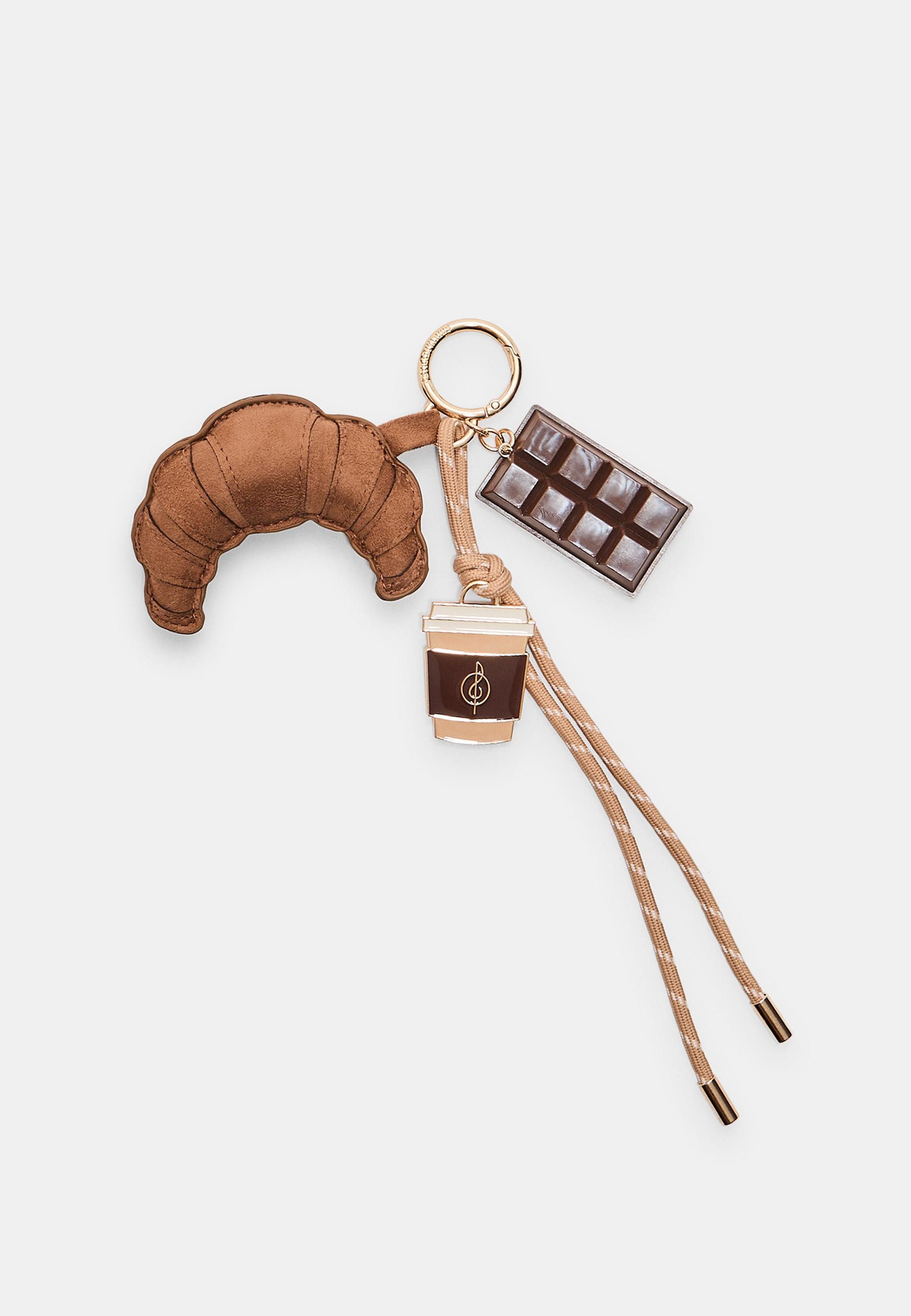 Sleutelhanger bedel coffee & croissant - Accessoires voor dames | Stradivarius Netherlands | Stradivarius (NL)