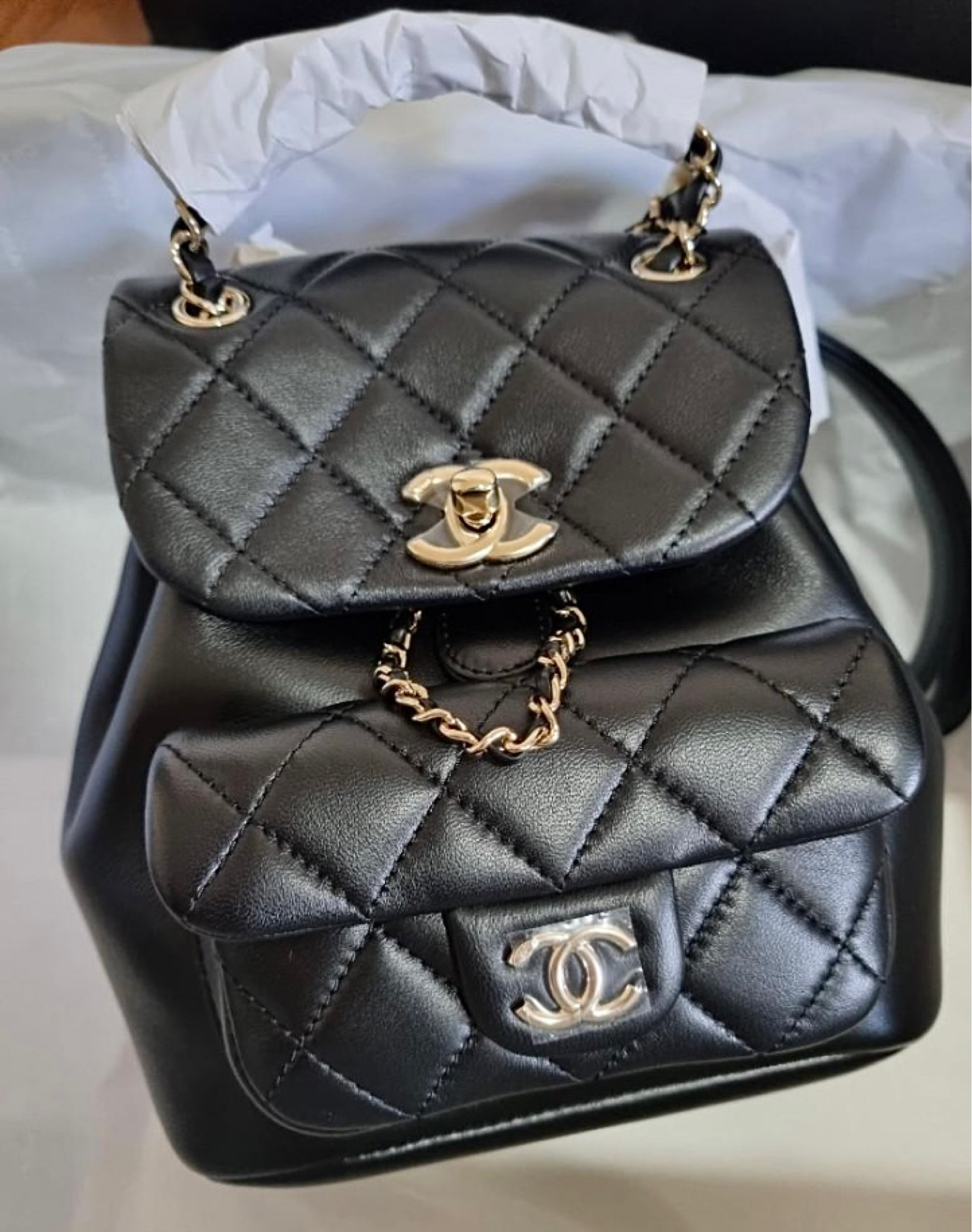 Chanel backpack TOP QUALITY 🖤 $320 https://bit.ly/3jpnscL #dhgate dhgate

#LTKSale #LTKitbag #LTKFind