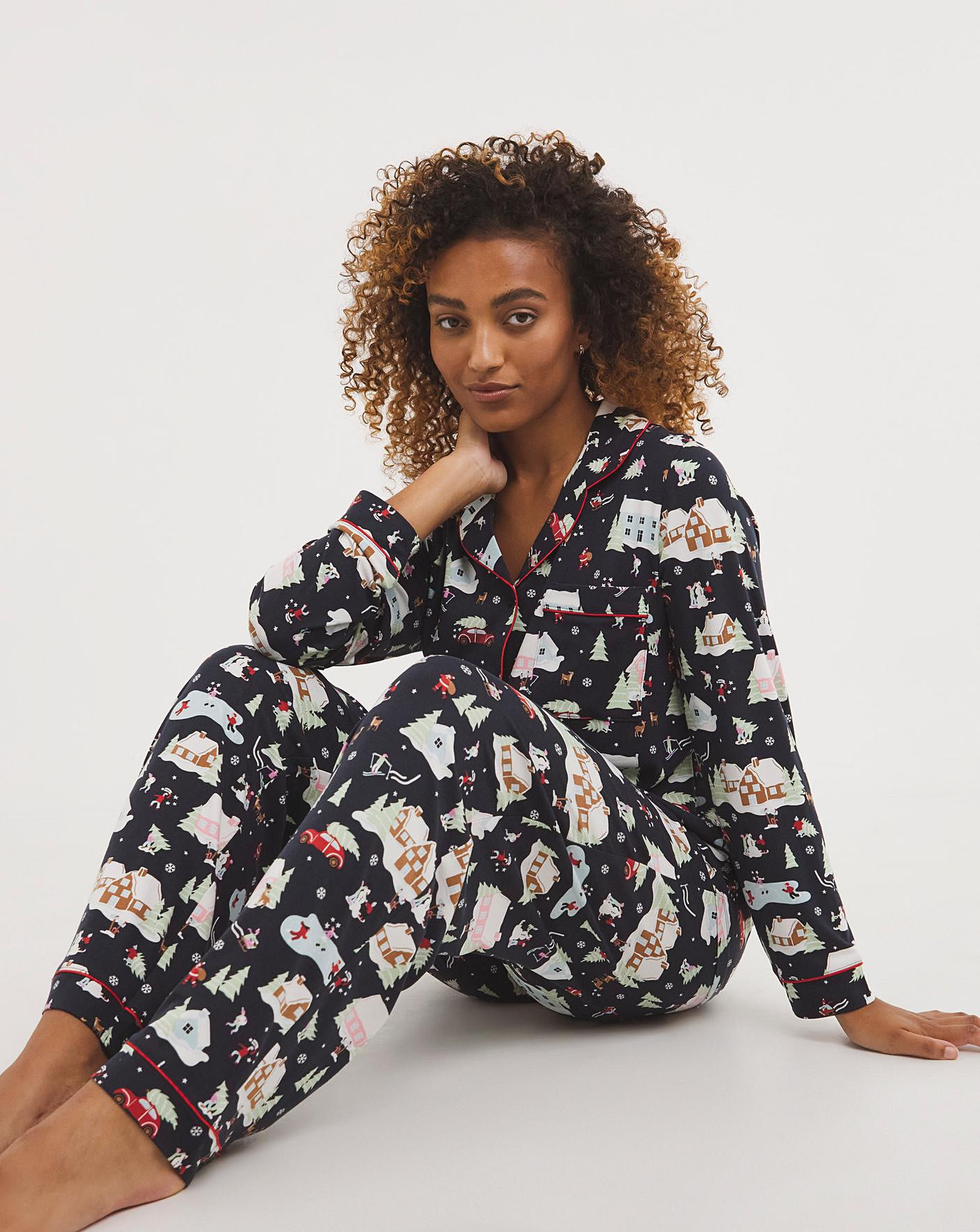 Chelsea Peers Jersey Festive Town PJ Set | JD Williams (UK)
