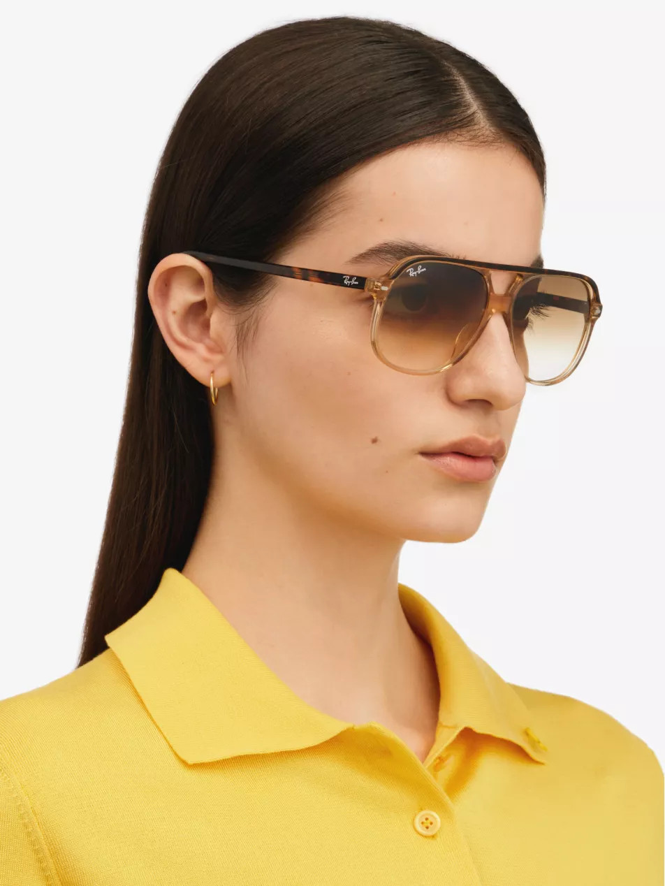 RB2198 Bill square acetate aviator sunglasses | Selfridges