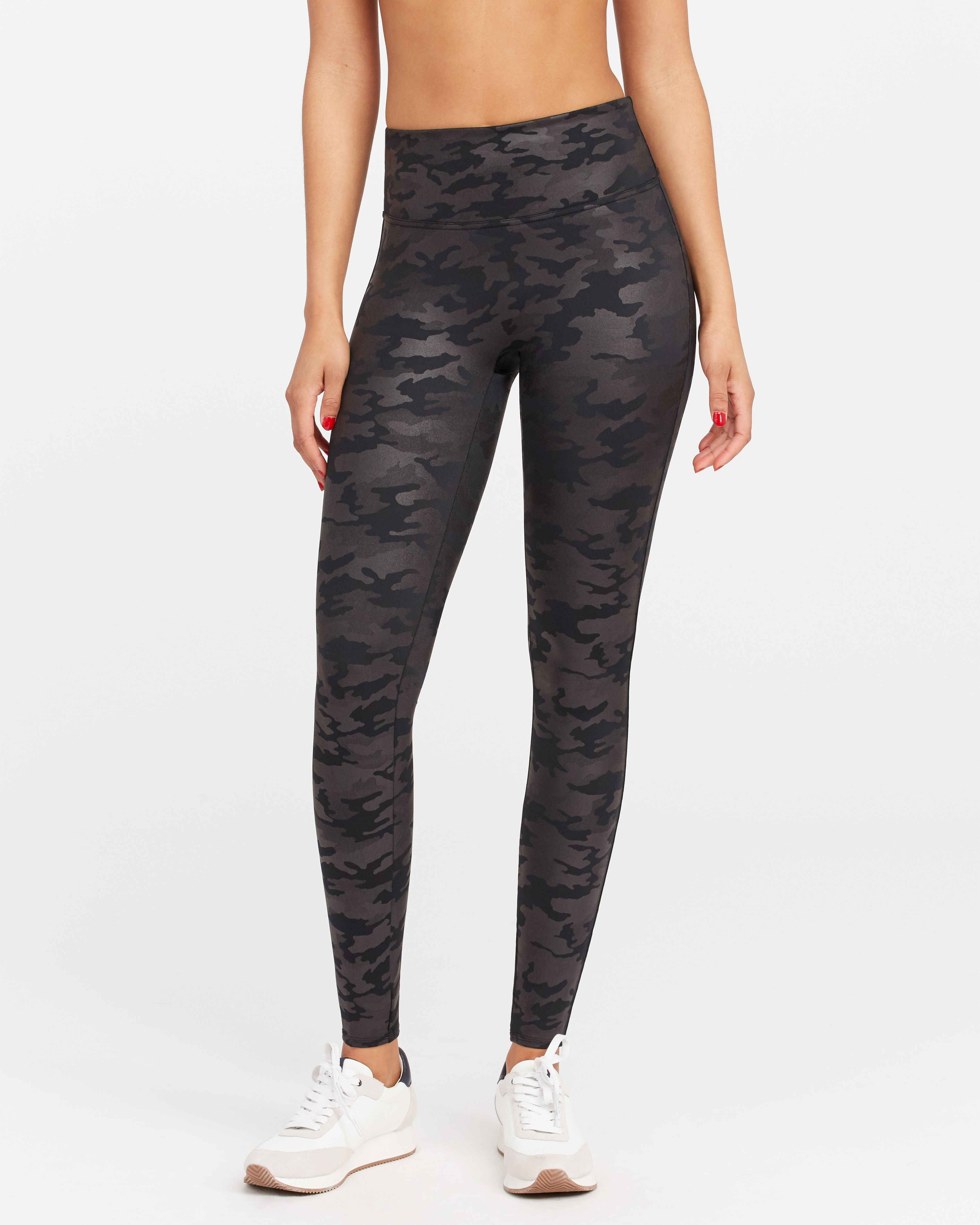 Faux Leather Camo Leggings | Spanx