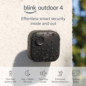 Amazon Blink Outdoor 4 (4th Gen) — Wireless smart home security camera, two-year battery life, ... | Amazon (US)