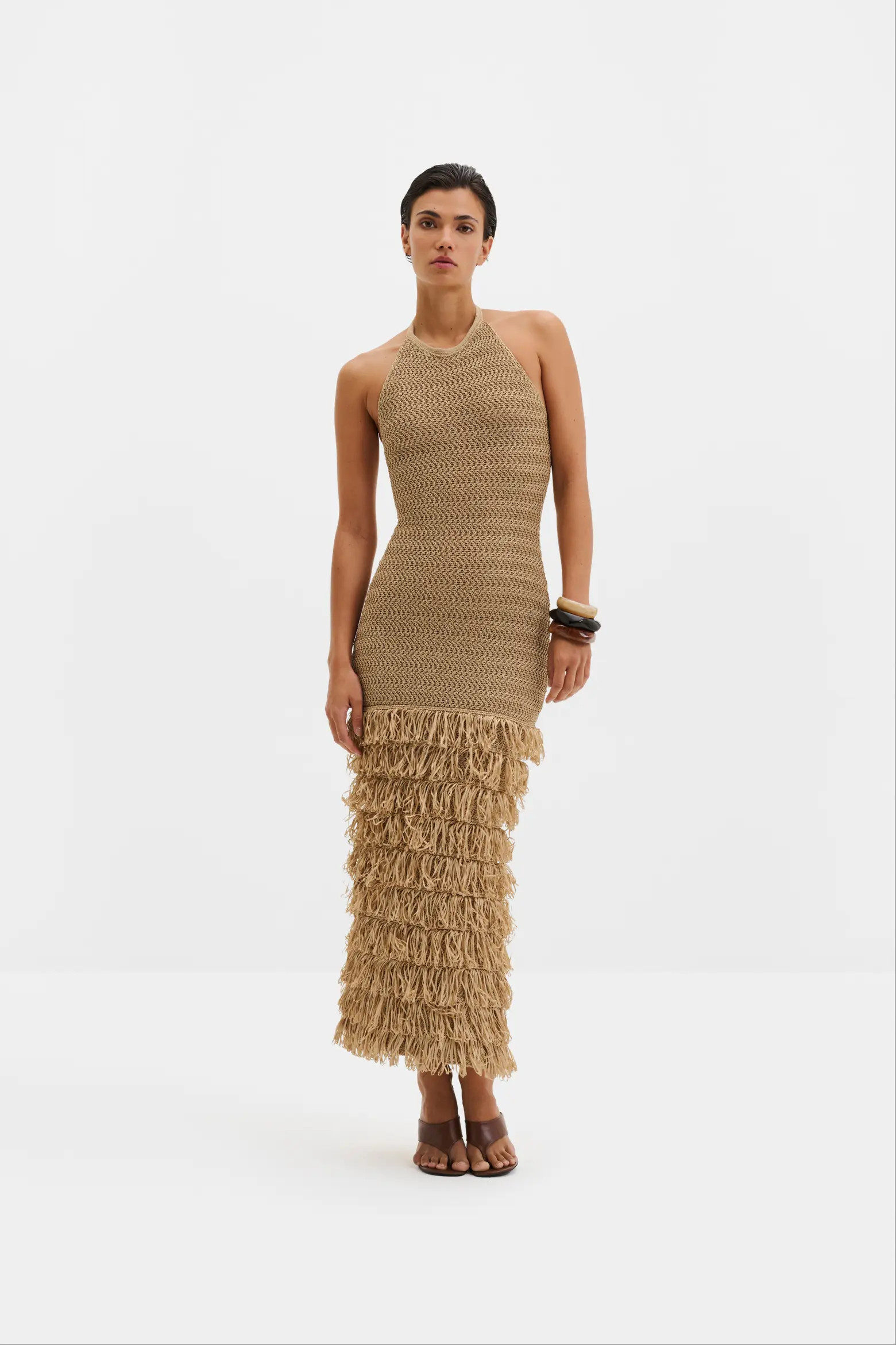 Elissa Halterneck Fringe Maxi Dress (Women) | Nordstrom | Nordstrom