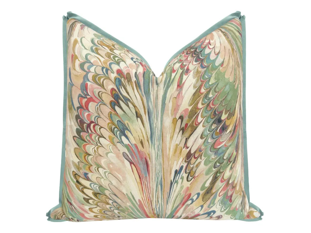Taplow // Juniper + Petal With Butterfly Flange | Lee Jofa | Abstract Pillow | - Etsy | Etsy (Global)