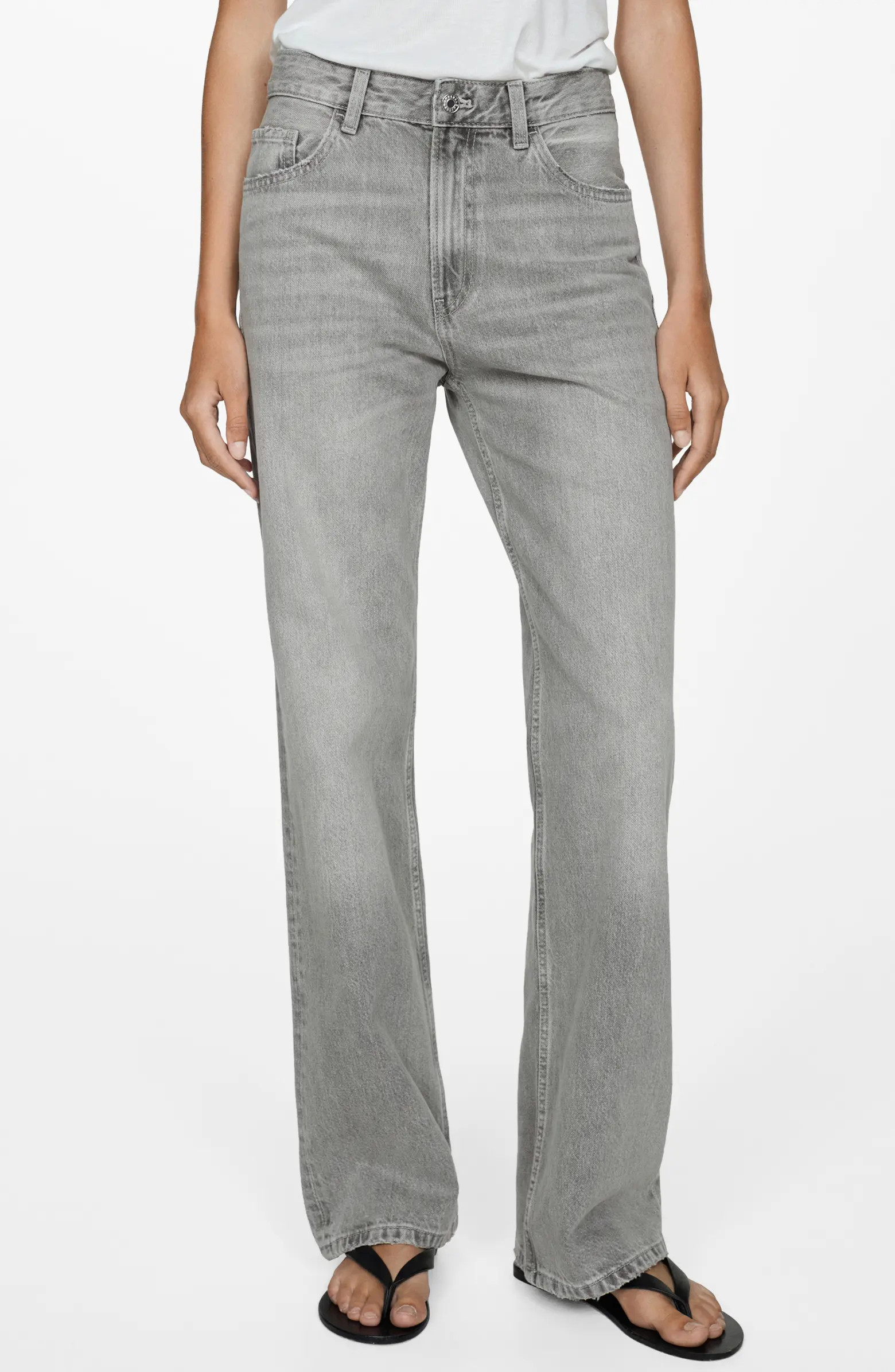 Mid Rise Relaxed Straight Leg Jeans | Nordstrom