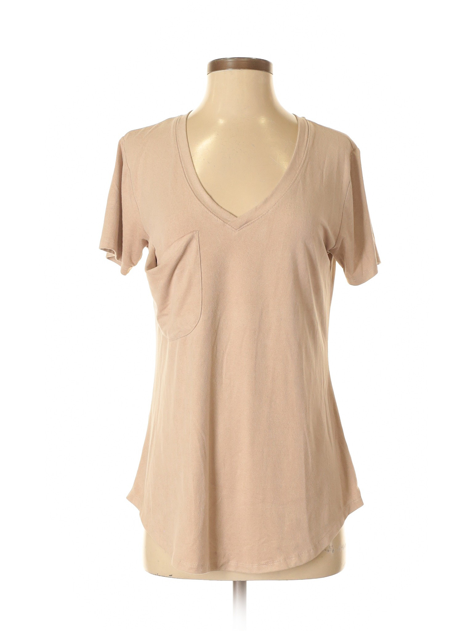 Z Supply Short Sleeve T Shirt Size 4: Tan Women's Tops - 38595140 | thredUP
