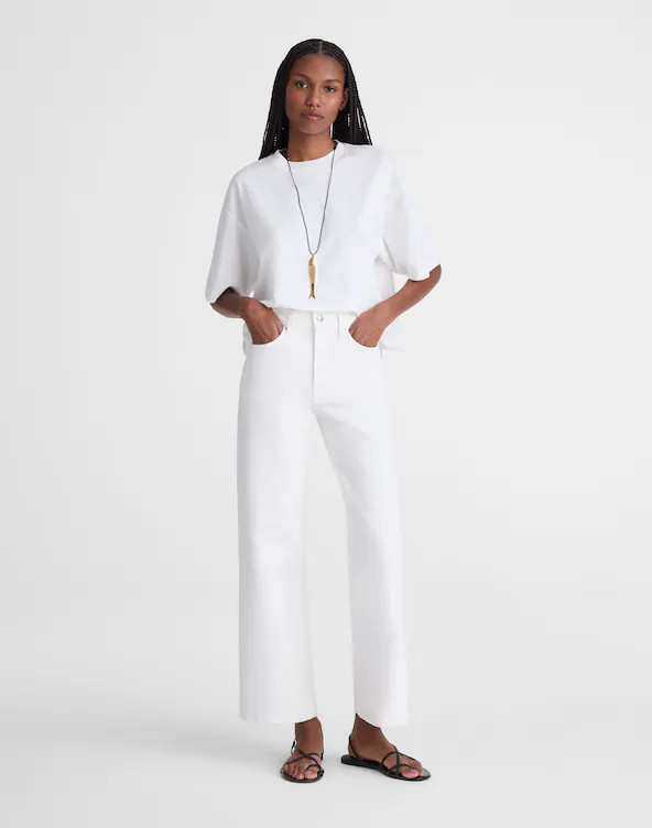 The Wide-Leg Crop Jean in Super Stretch Denim | Madewell