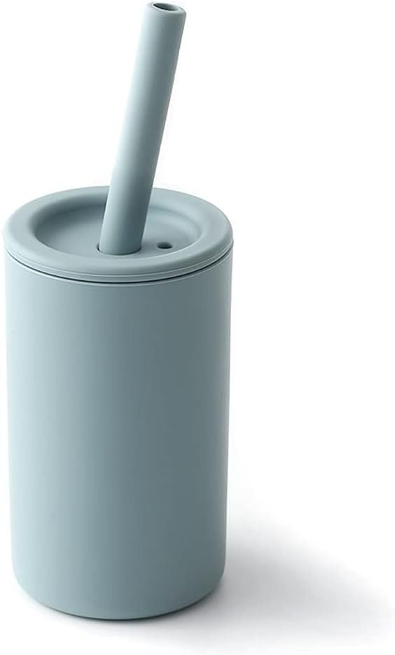Topgomes Toddler Straw Cup, Food Grade Silicone Training Cup for Baby, Come with Straw Brush, BPA... | Amazon (US)