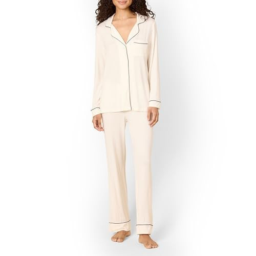 Amazon Essentials x Sofia Grainge Women's PJ Set, Ivory, X-Large | Amazon (US)