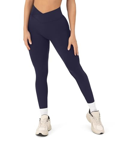 Pilates Crossover Leggings for Women | Buttery Soft High Waisted V Cut Cross Waist Workout Yoga P... | Amazon (US)