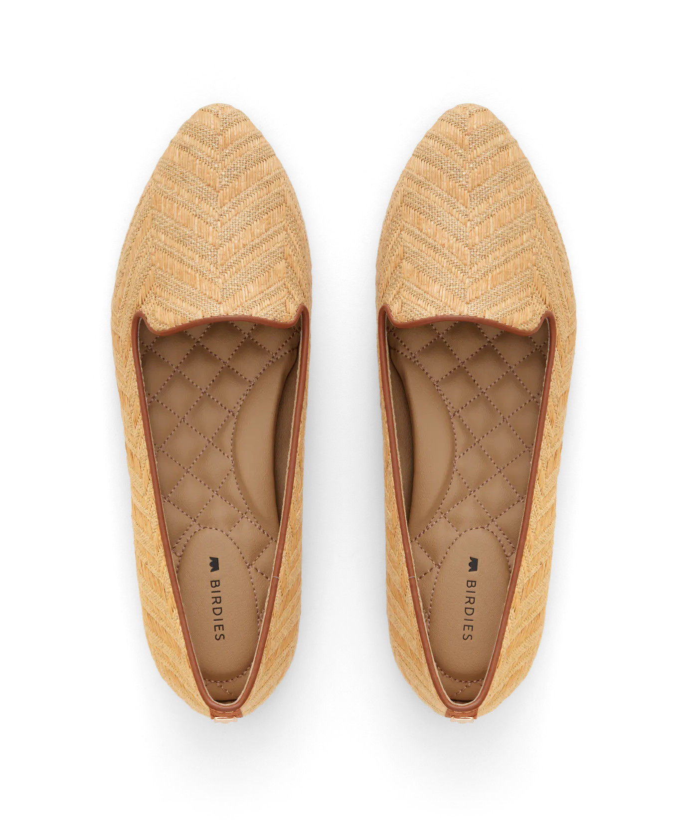 The Blackbird - Natural Chevron Raffia | BIRDIES