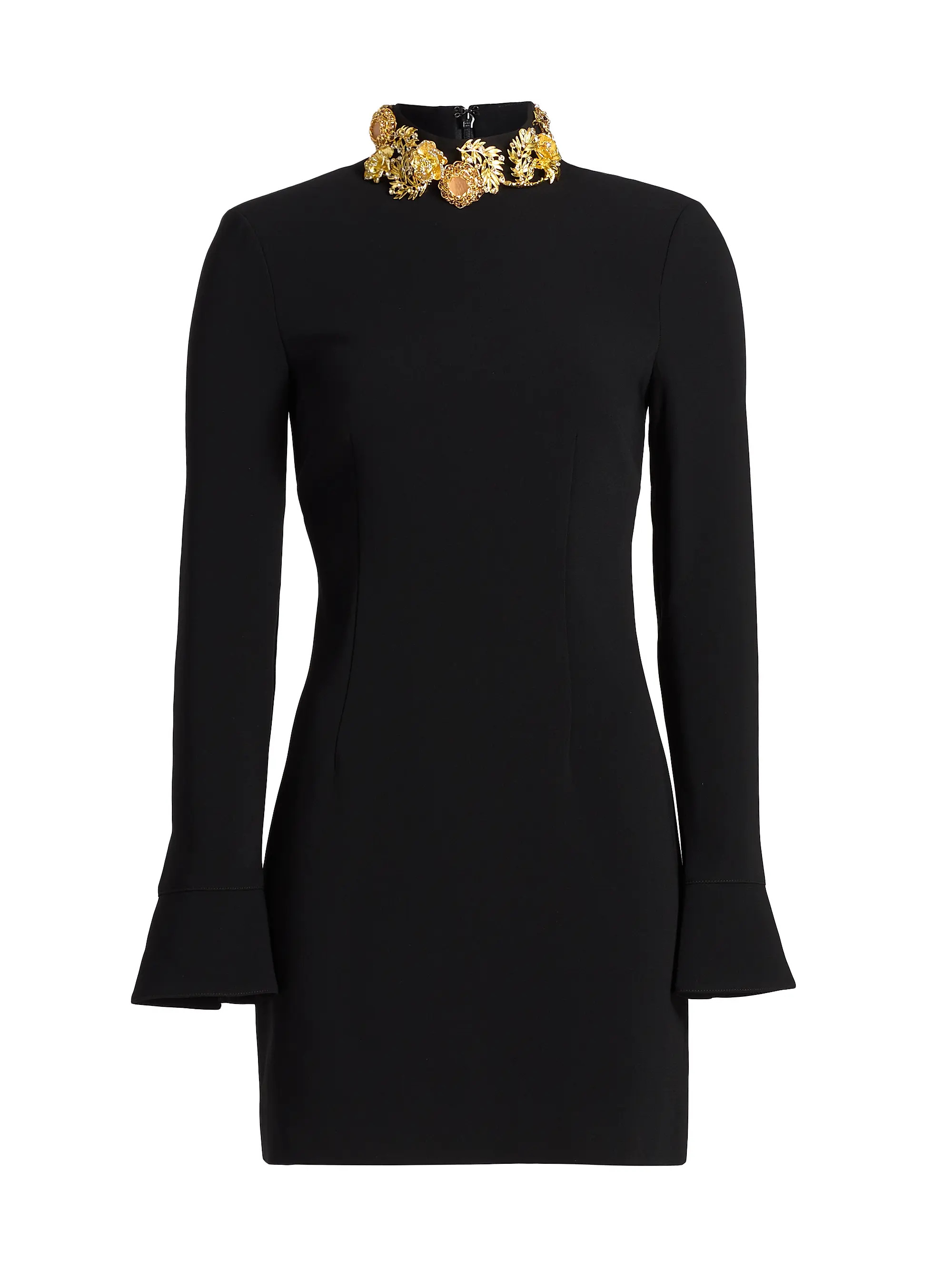 Cinq à Sept Ebby Goldtone Brooches Minidress | Saks Fifth Avenue | Saks Fifth Avenue