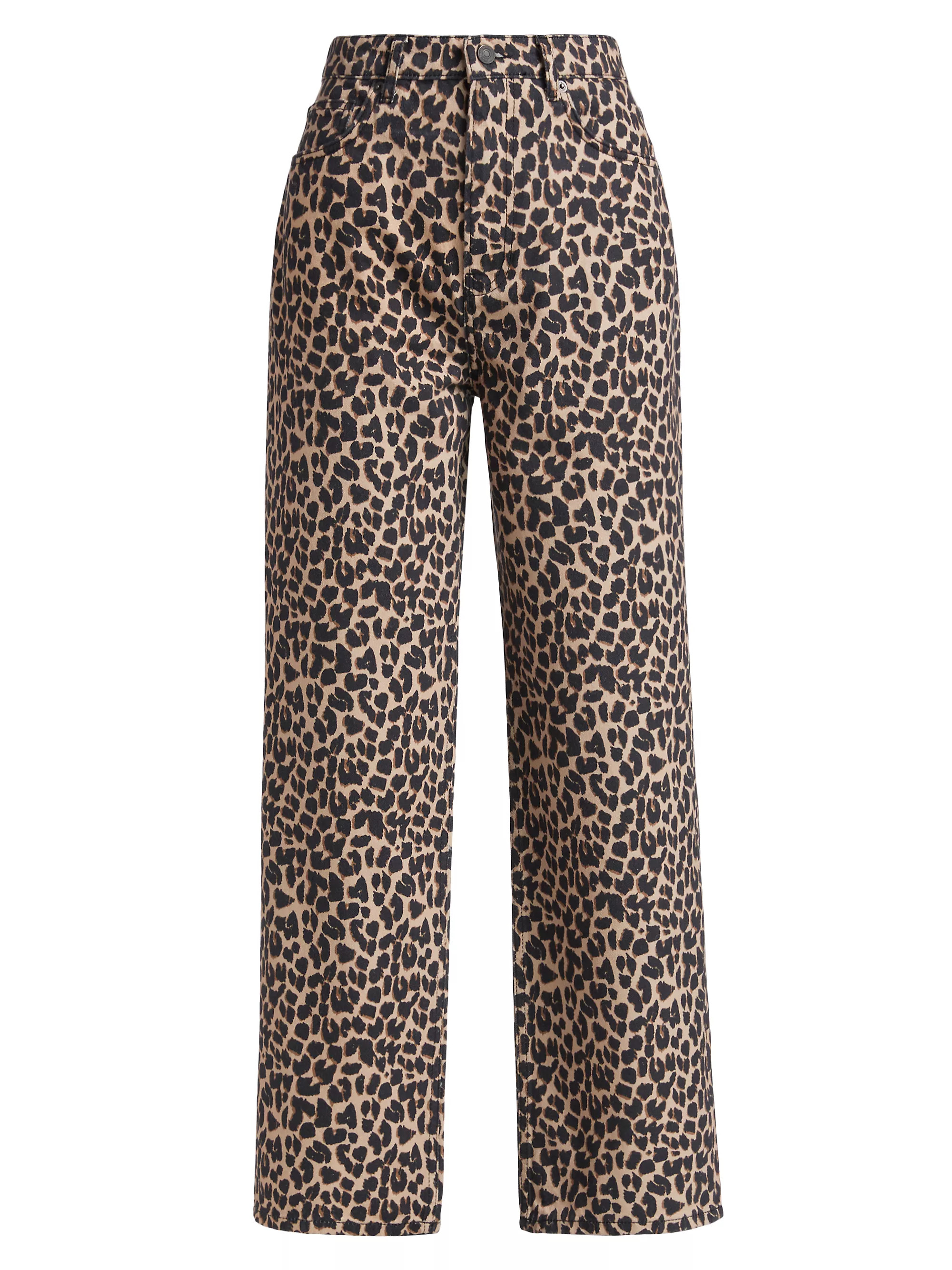 Cary Leopard High-Rise Pants | Saks Fifth Avenue