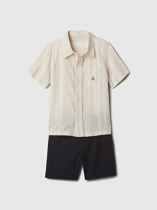 babyGap Linen-Cotton Outfit Set | Gap (US)