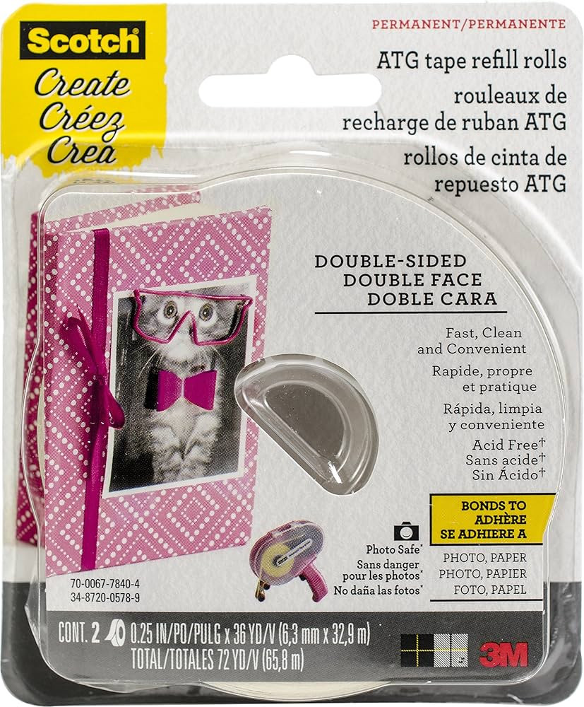 Scotch Brand 085-RAF Scotch Advanced Tape Glider Refill, 1/4 inch x 36 Yards, 1/4-Inch by 36-Yard... | Amazon (US)