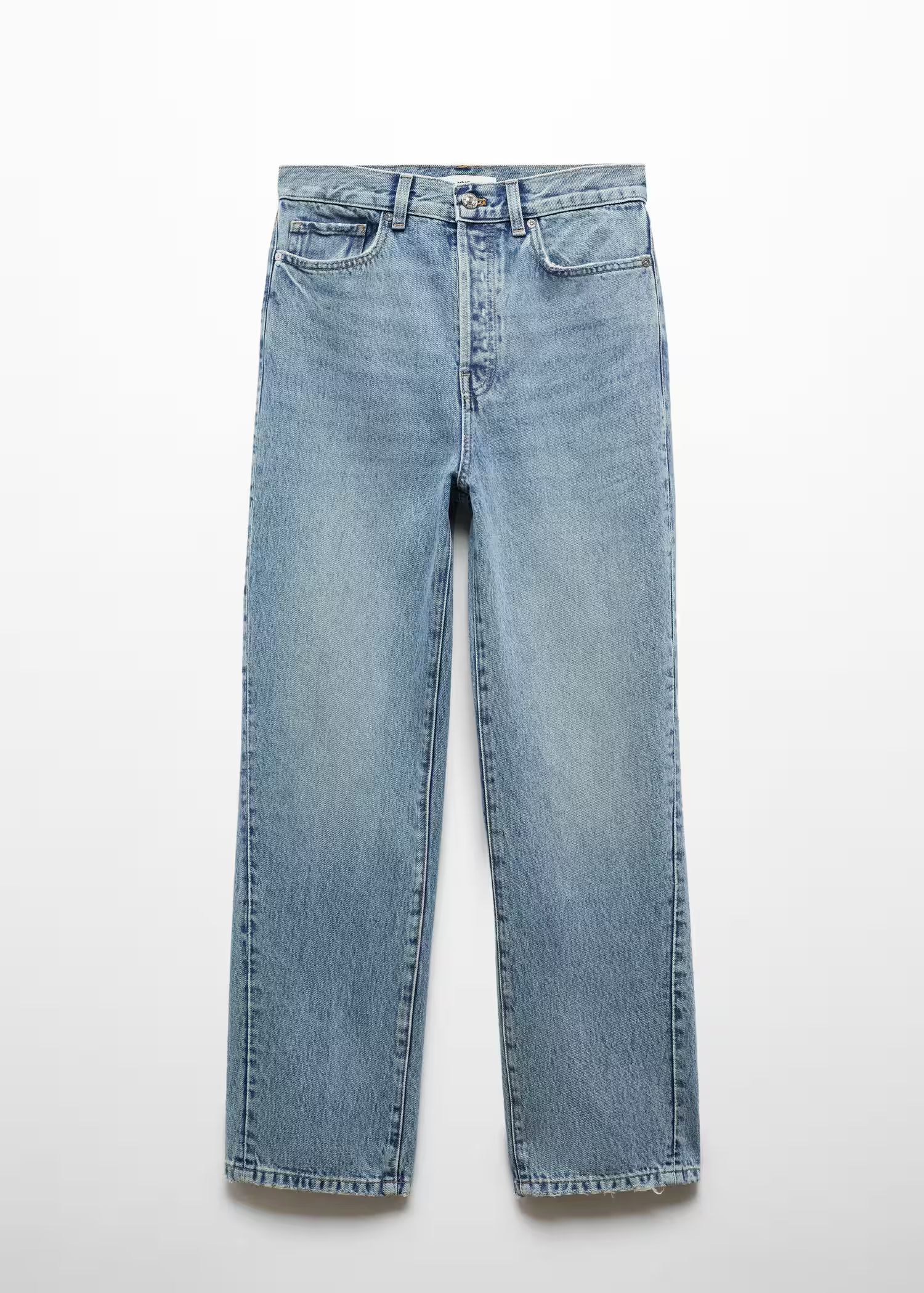 Straight jeans with forward seams | MANGO (US)