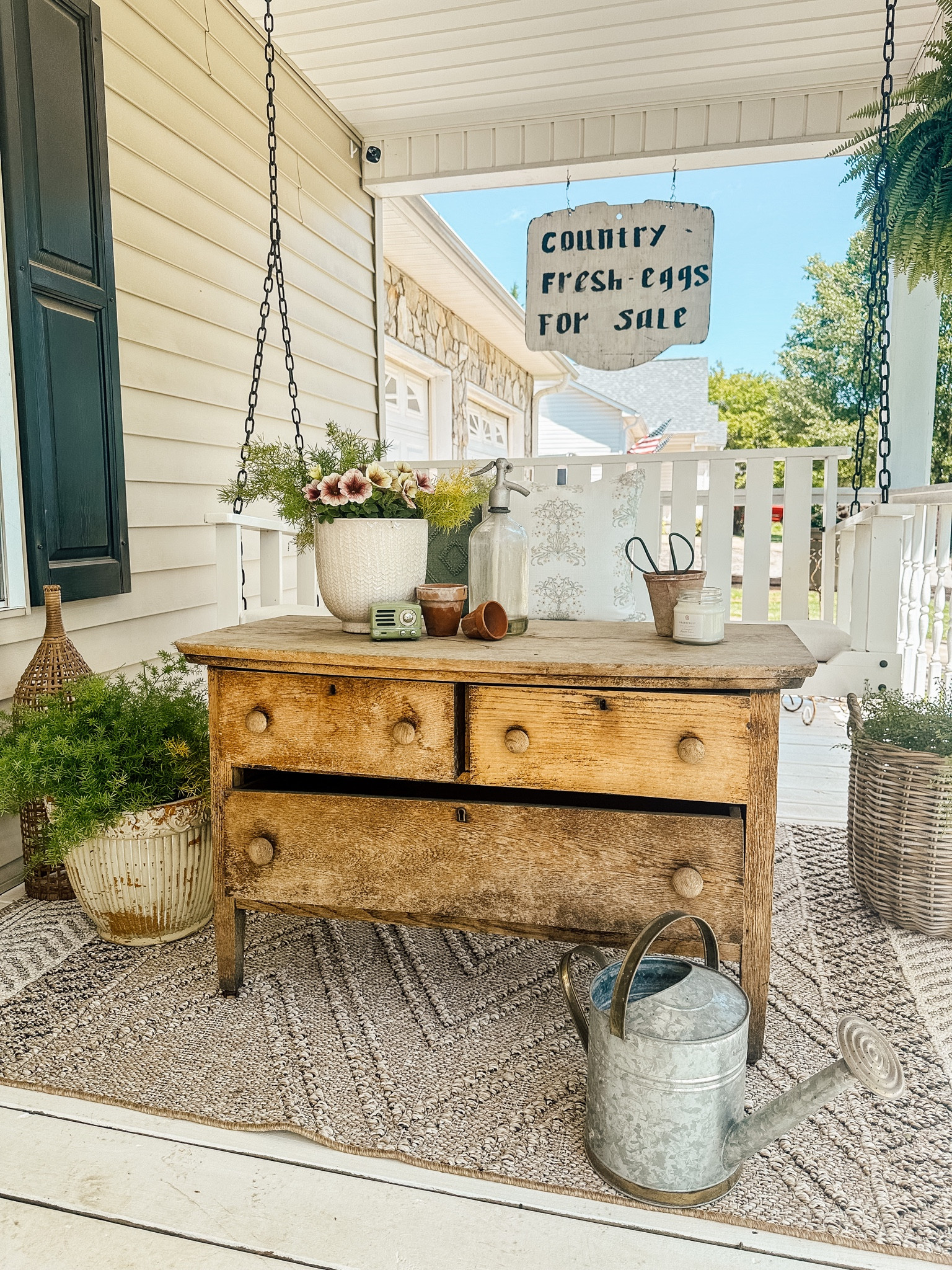 Farmhouse Cottage Summer  Porch 
#patiofurniture 

#LTKFind #LTKSeasonal #LTKhome