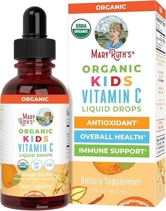MaryRuth Organics USDA Kids Vitamin C Drops | Vegan Immune Support Supplement for Ages 4-13 | Imm... | Amazon (US)