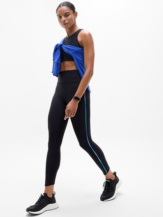 Pacesetter Ultra High Rise Ombre Tipped Lasercut 7/8 Legging | Athleta | Athleta