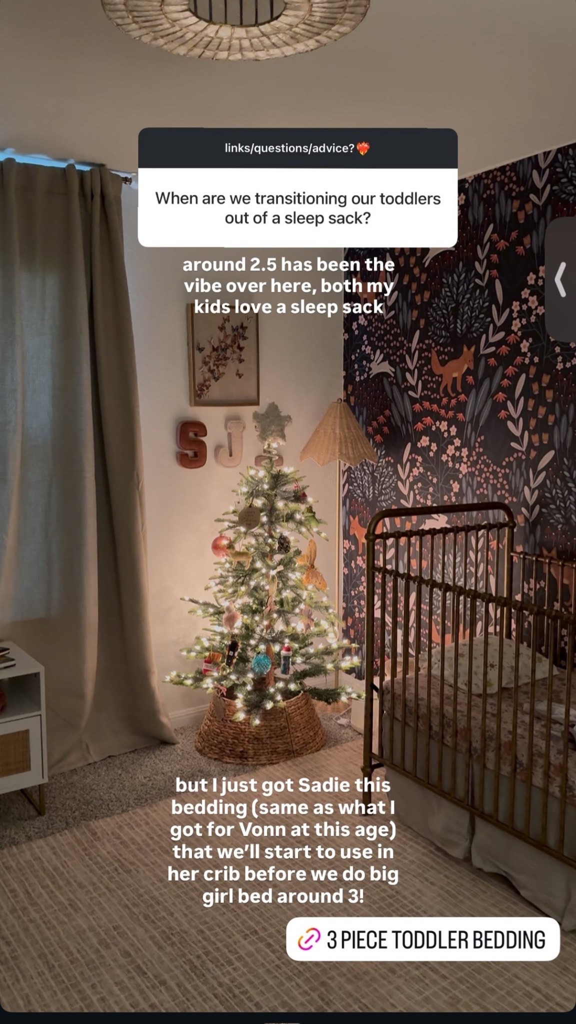 Crib bedding before big girl bed transition!

#LTKHome #LTKKids #LTKBaby