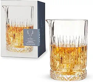 Viski Cocktail 23 Oz. Crystal Pitcher Design Bartending Barware Essentials, Pedestal Mixing glass | Amazon (US)