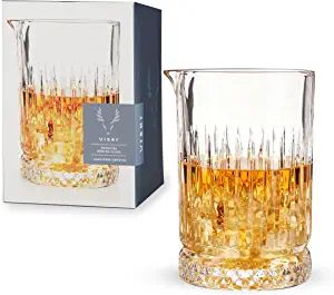 Viski Cocktail 23 Oz. Crystal Pitcher Design Bartending Barware Essentials, Pedestal Mixing glass | Amazon (US)