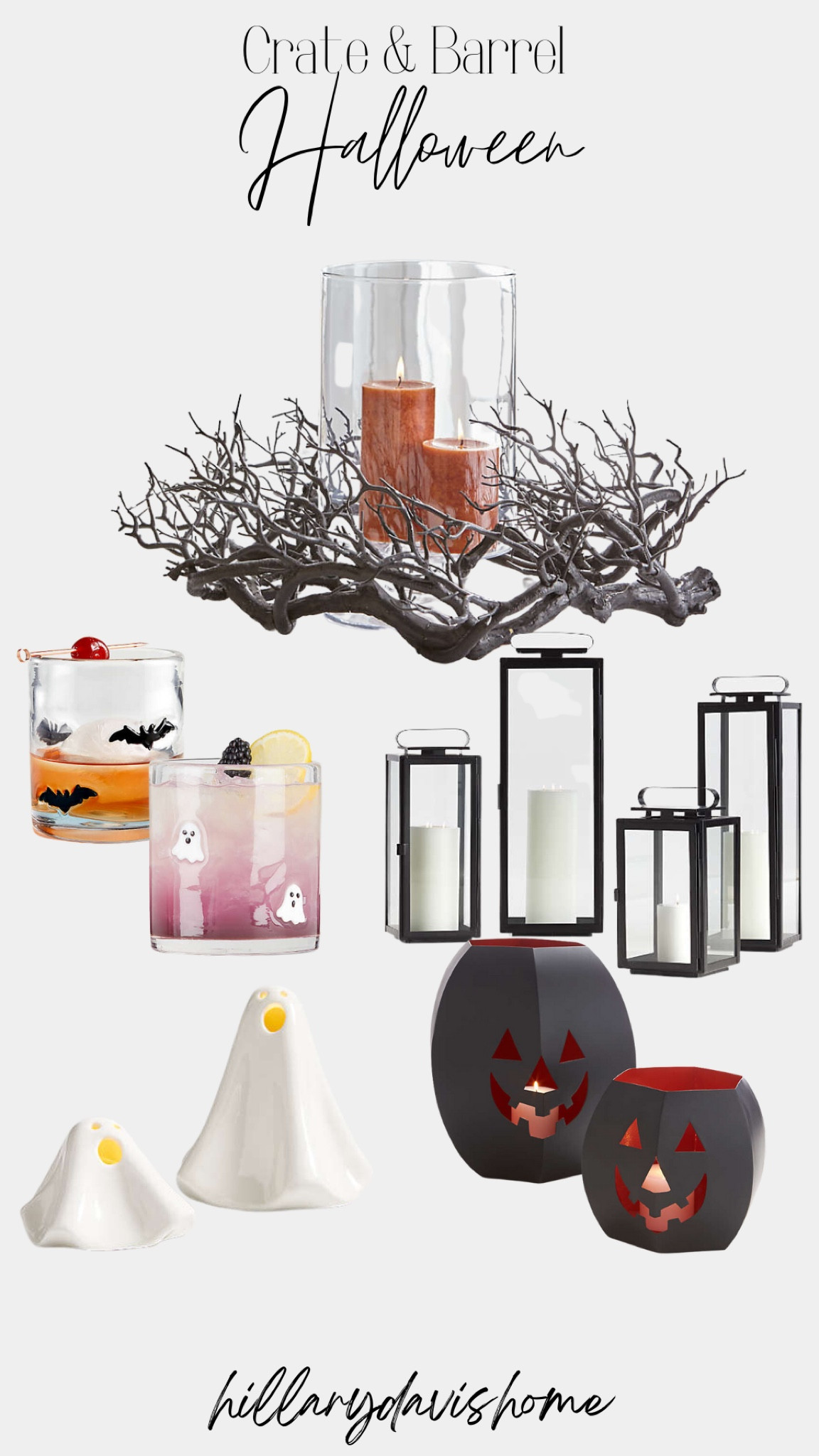 Crate & Barrel New Halloween Arrivals! 
👻🎃🦇 

Walker Black Lantern | Ceramic Ghost | Jack O lantern | Crate & Barrel Halloween | Halloween Finds | Halloween Decorating | Faux Black Branch Wreath | Ghost double old fashioned glass | bat double old fashioned glass  

#LTKhome #LTKunder100 #LTKSeasonal