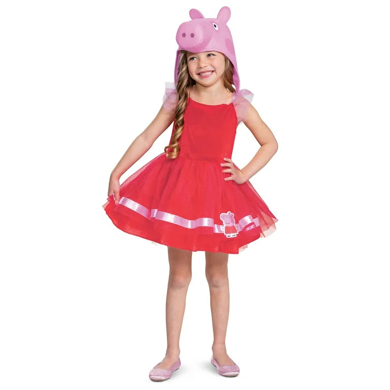 Peppa Pig Peppa Pig Costume for Toddlers, Girls (3T-4T) | Walmart (US)